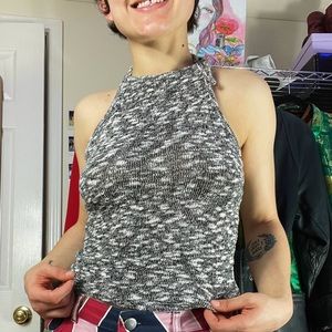 Knit halter top